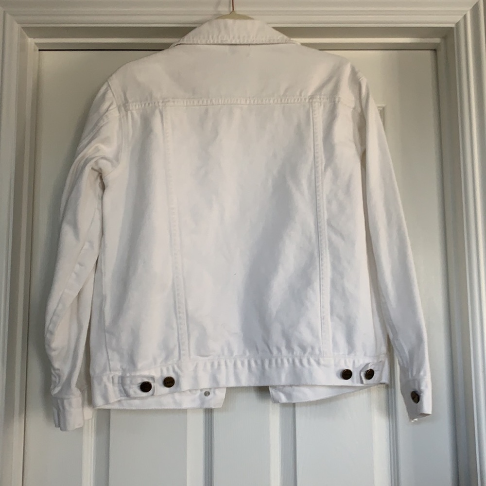 White jean jacket